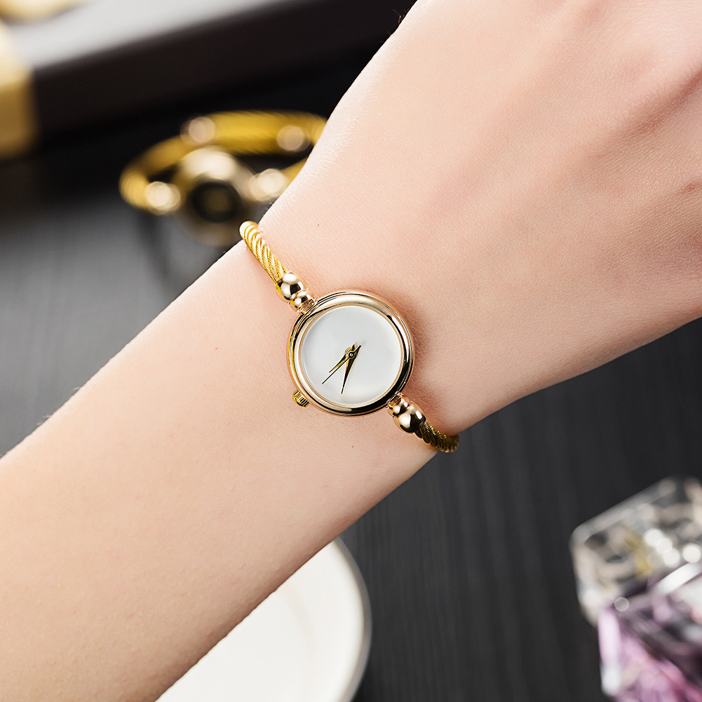 Jewelry Watches For Ladies - Ins Vintage Ladies Small Round Quartz