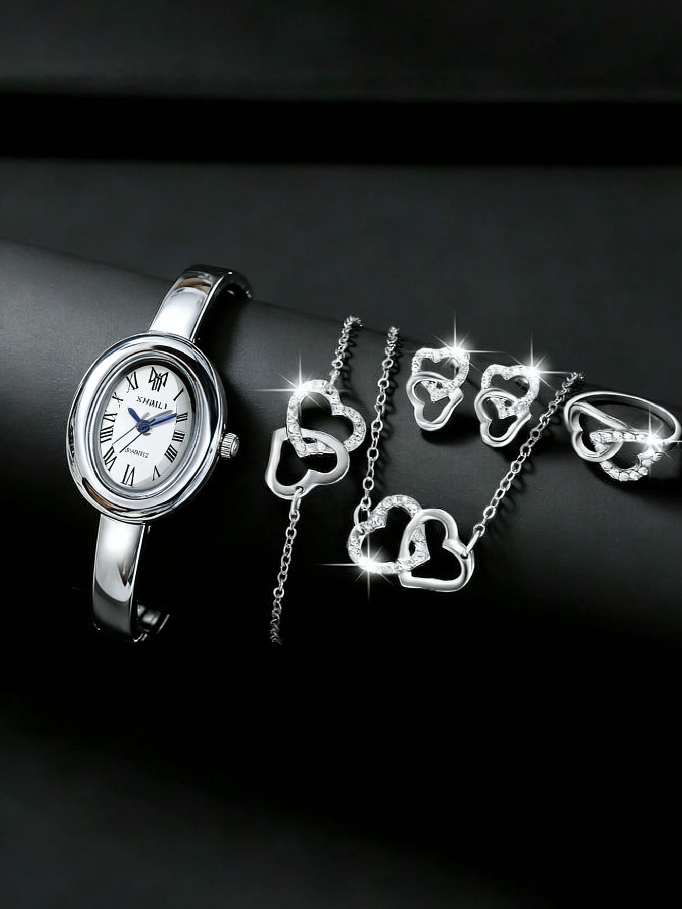 Jewelry Watches For Ladies - Elegant Ladies Silver Roman Dial Quartz