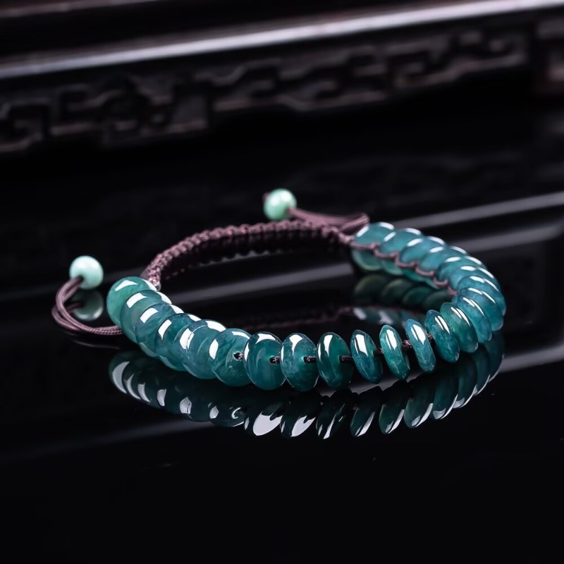 Jewelry & Watches Ltd - Natural Real Emerald Blue Water Abacus