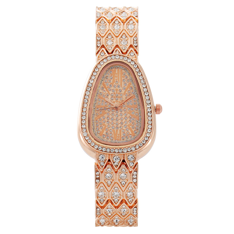 High Jewelry Watches - Luxury Snake Shaped Diamond Quartz Watch