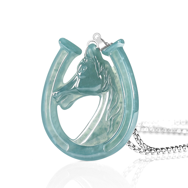 Jewelry & Watches Ltd - S925 Silver Natural Blue Water Jade