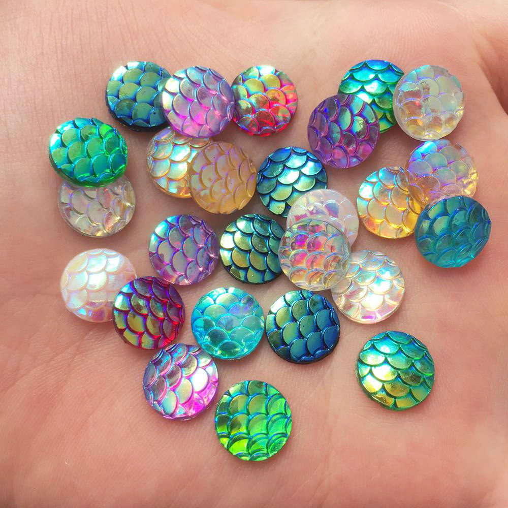 Paradise Jewelry & Watches Dolphin Mall - Shiny 100Pcs AB Resin 10mm Round