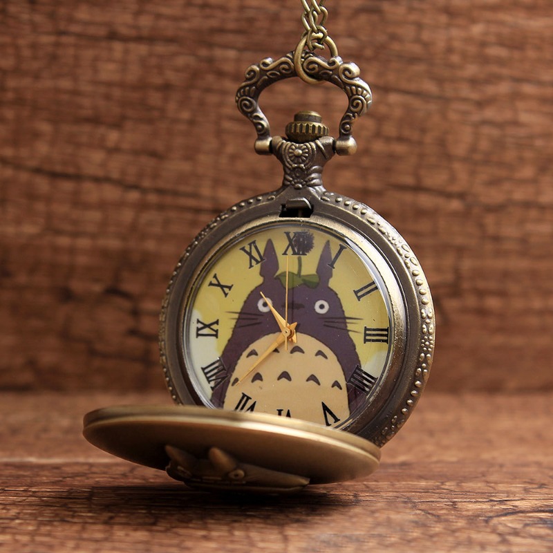 Anime My Neighbor Totoro Merch - Vintage Pocket Watch 评论和价格