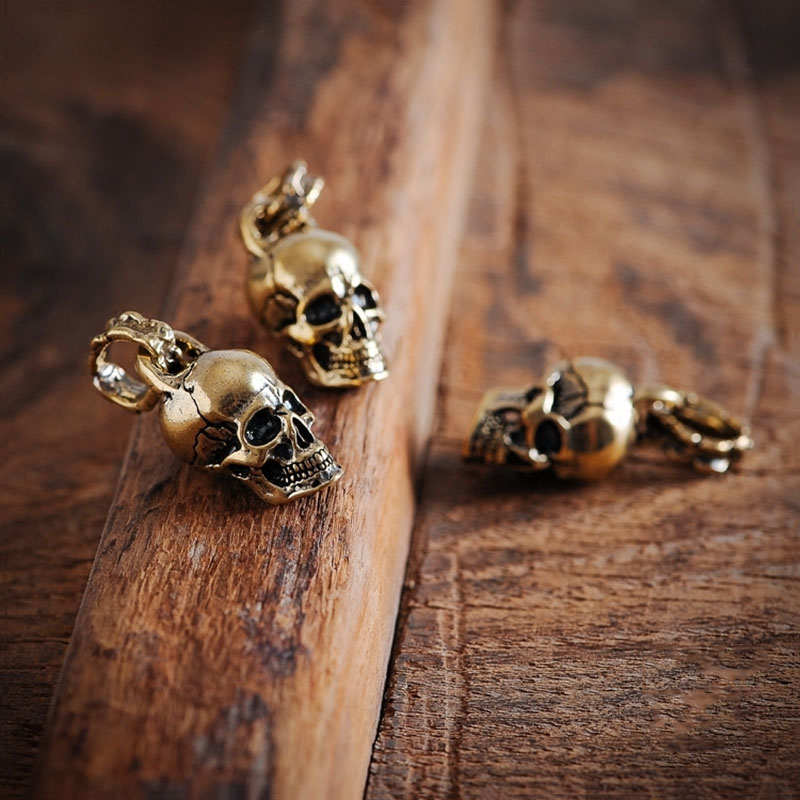 Vintage Punk Skull Head Keyrin - Gothic Skull Ring 评论和价格
