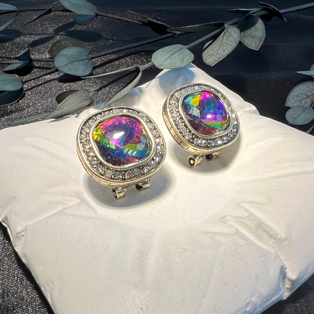DIY accessories Medieval vinta - Diamond Stud Earrings 评论和价格
