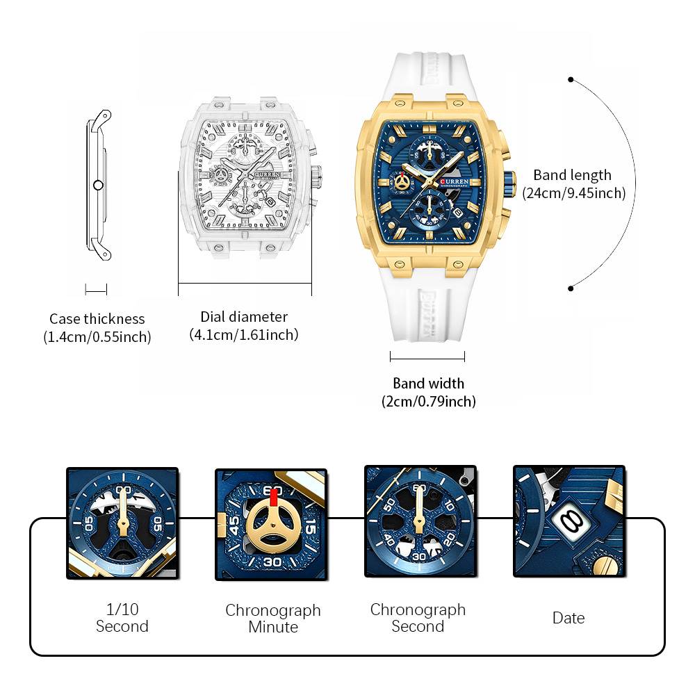 CURREN Luxury Vintage Watch fo - Vintage Pocket Watch 评论和价格