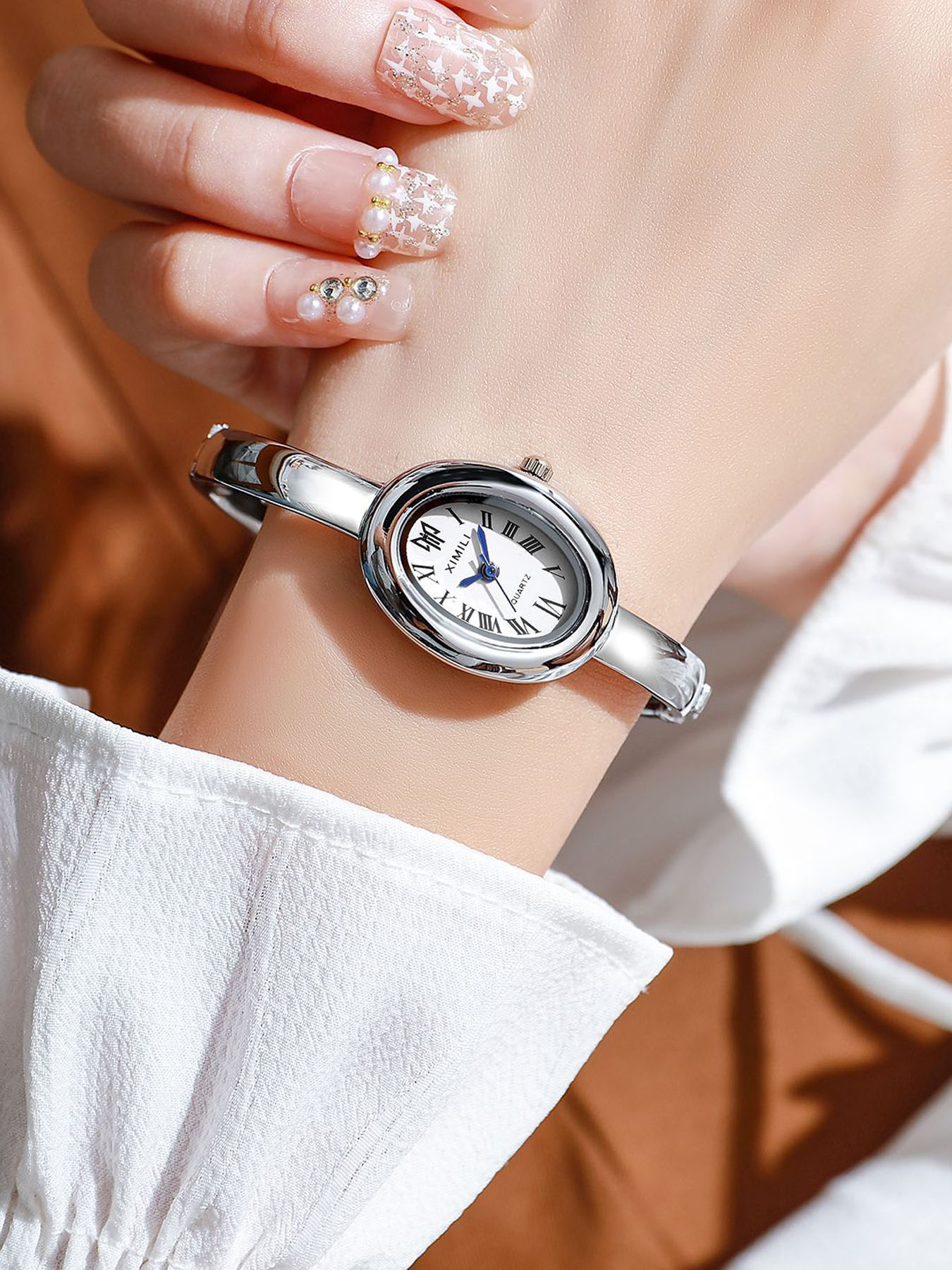 Elegant Ladies Silver Roman Di - Jewelry Watches For Ladies 评论和价格