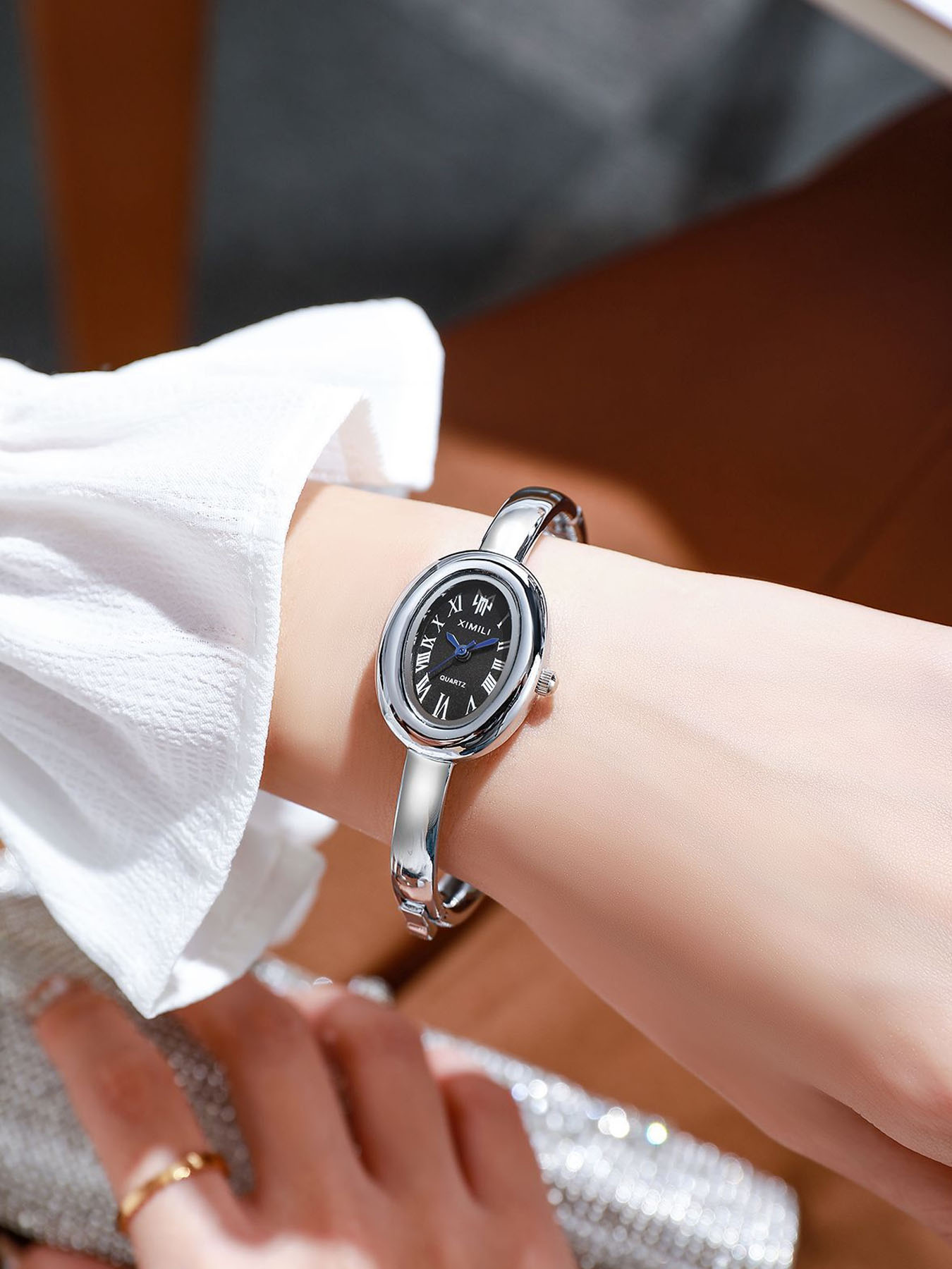 Elegant Ladies Silver Roman Di - Jewelry Watches For Ladies 评论和价格