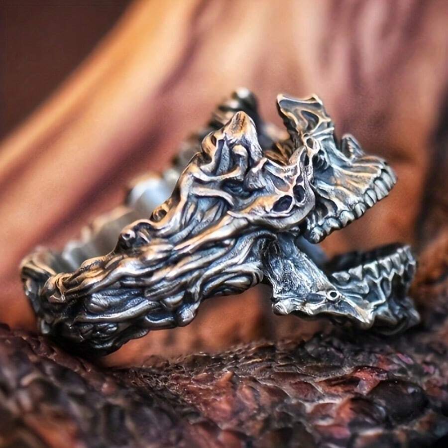 Vintage Gothic Death Skull Mas - Gothic Skull Ring 评论和价格