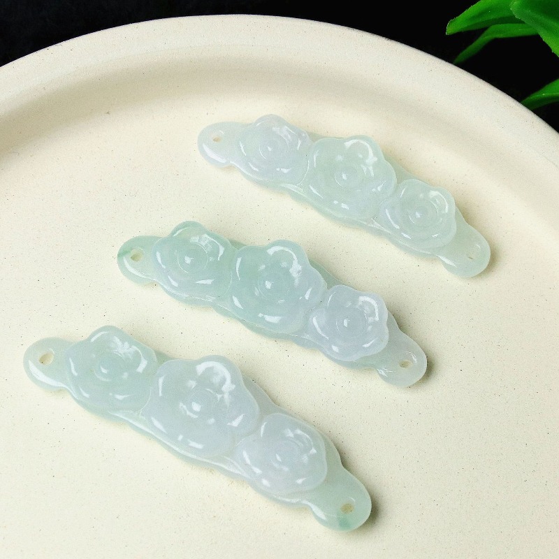 1pc Natural Jadeite Emerald Fl - Jewelry & Watches Ltd 评论和价格