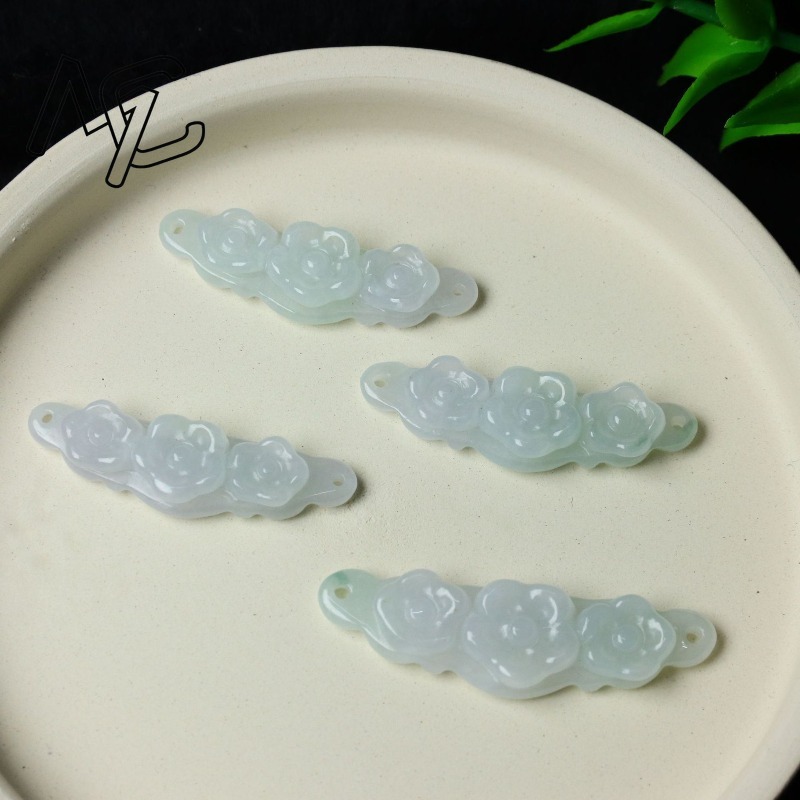 1pc Natural Jadeite Emerald Fl - Jewelry & Watches Ltd 评论和价格