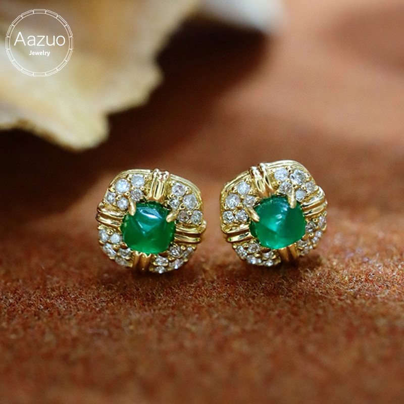 Aazuo Fine Jewelry 18K Yellow  - Diamond Stud Earrings 评论和价格