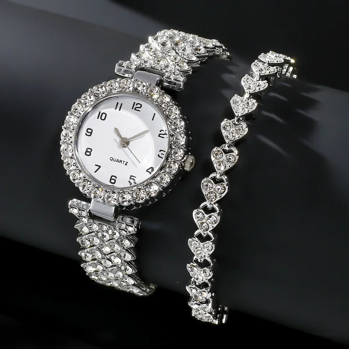 1pcs/2pcs Luxury Fashion Women - Jewelry Watches For Ladies 评论和价格