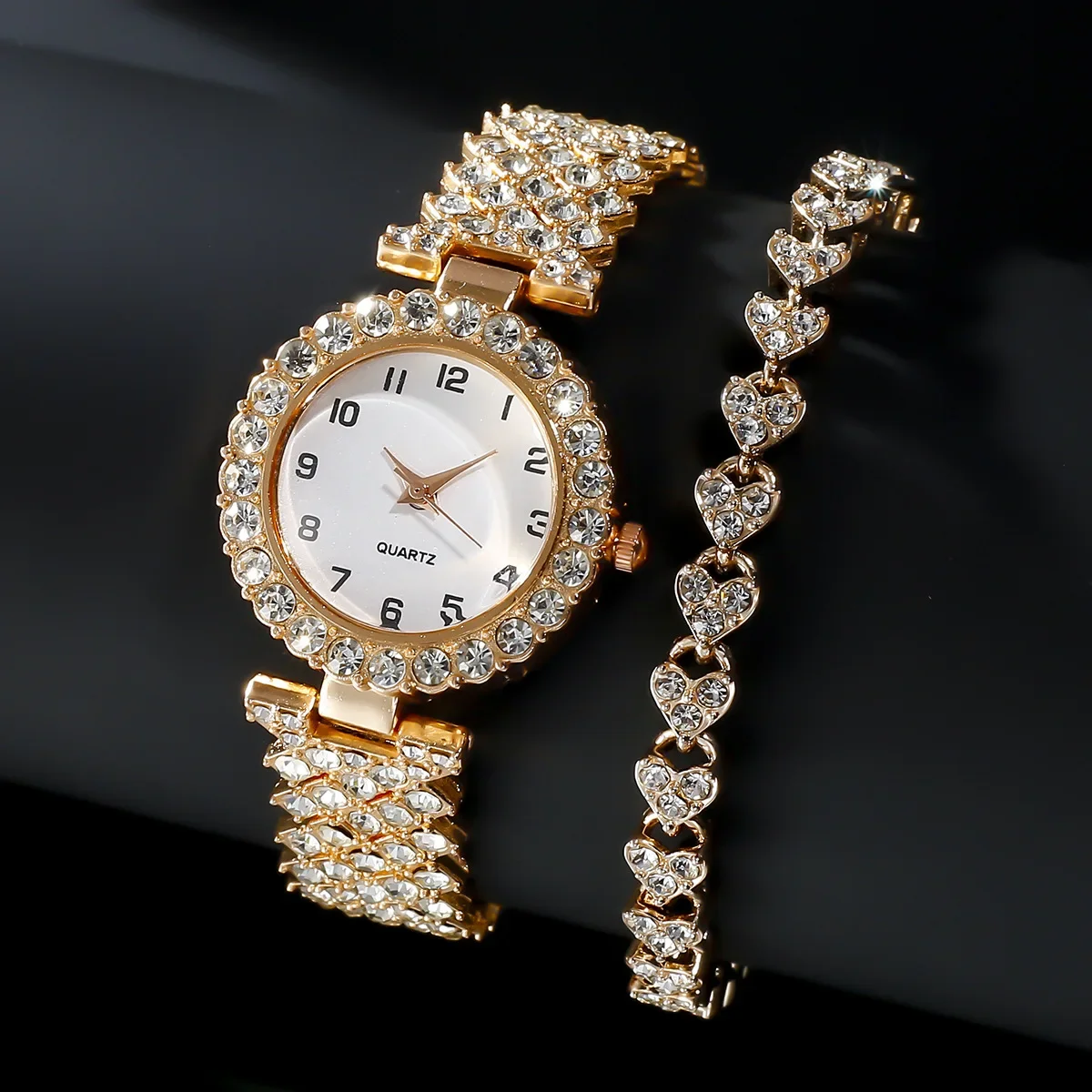 1pcs/2pcs Luxury Fashion Women - Jewelry Watches For Ladies 评论和价格