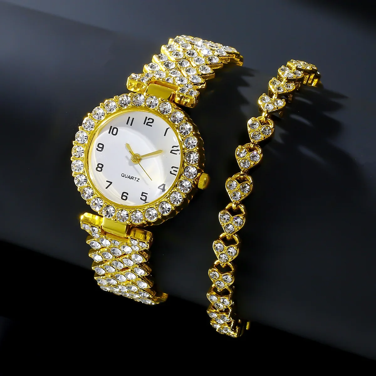 1pcs/2pcs Luxury Fashion Women - Jewelry Watches For Ladies 评论和价格