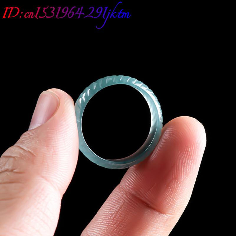Blue Real Burmese Jadeite Ring - Jewelry & Watches Ltd 评论和价格