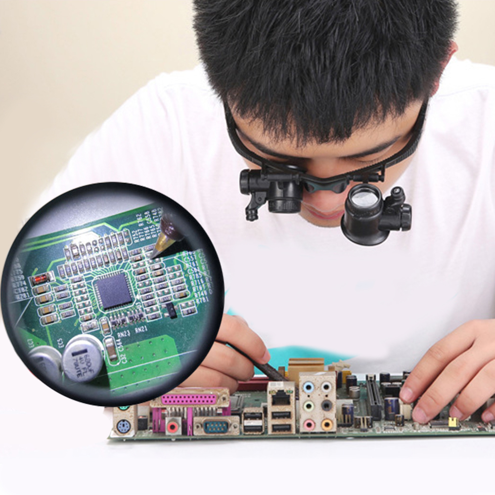 10-25X Head-Worn Magnifier wit - Jewelry Repair & Watches Reviews 评论和价格