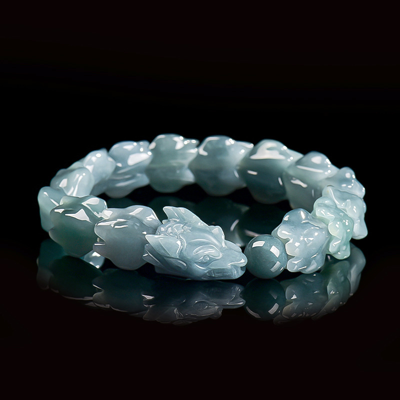 Blue Burmese Jadeite Dragon Br - Jewelry & Watches Ltd 评论和价格