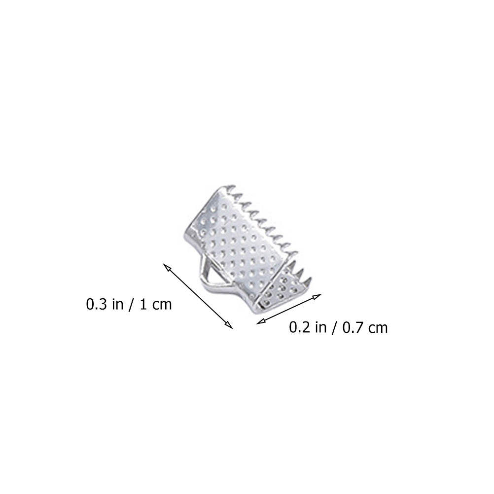 100Pcs Iron Ribbon Pinch Crimp - Jewelry Repair & Watches Reviews 评论和价格