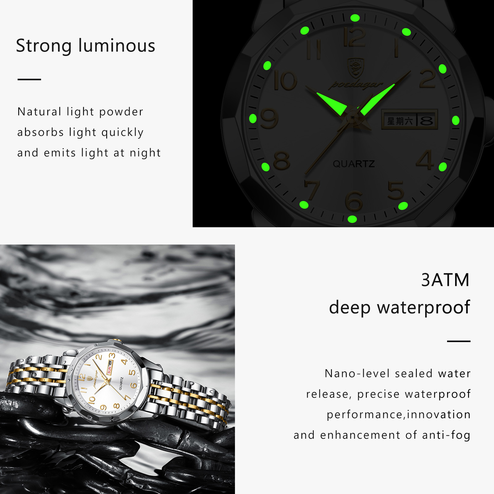 POEDAGAR Elegant Ladies Watche - High Jewelry Watches 评论和价格