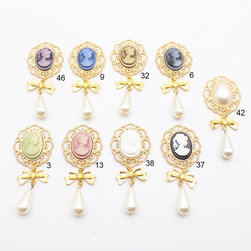 Fashion New 10Pcs/Batch 25*58m - Pearl Stud Earrings 评论和价格