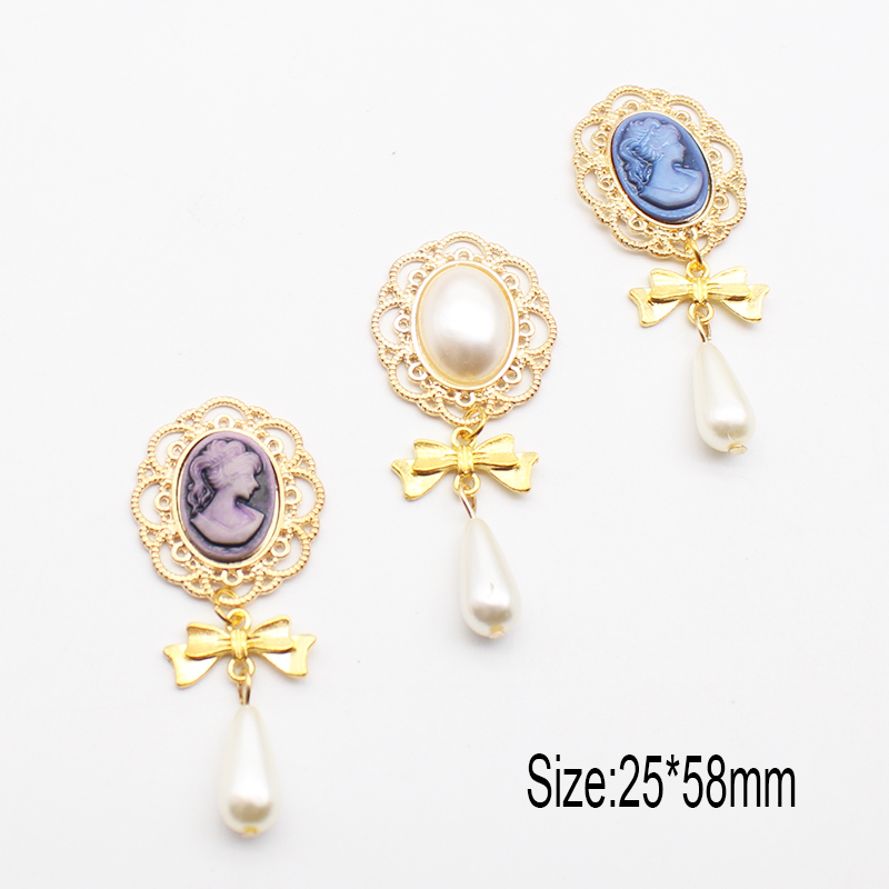 Fashion New 10Pcs/Batch 25*58m - Pearl Stud Earrings 评论和价格