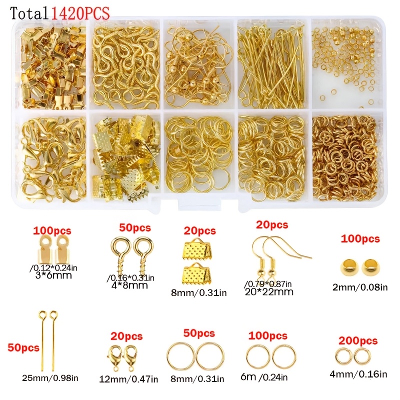 1420pcs 1box Jewelry Findings  - Jewelry Repair & Watches Reviews 评论和价格