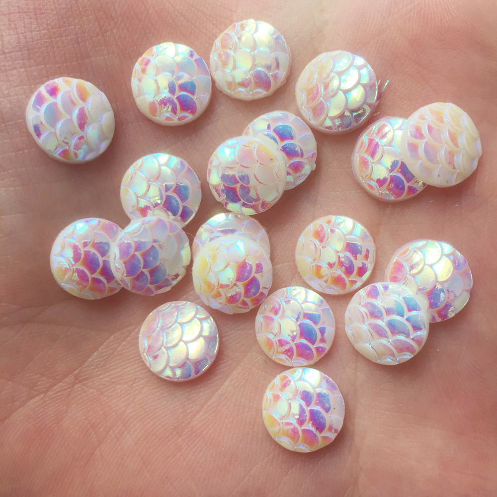 Shiny 100Pcs AB Resin 10mm Rou - Paradise Jewelry & Watches Dolphin Mall 评论和价格