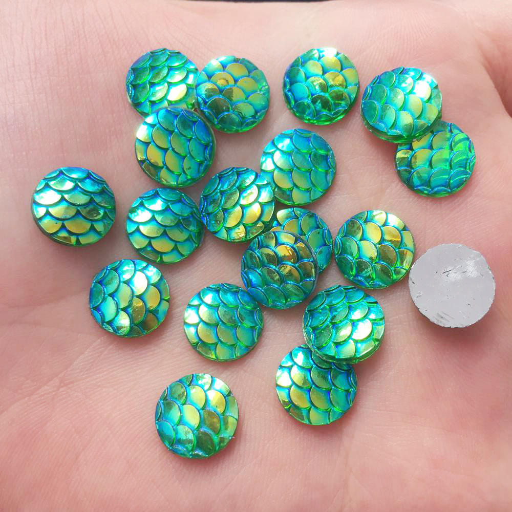 Shiny 100Pcs AB Resin 10mm Rou - Paradise Jewelry & Watches Dolphin Mall 评论和价格