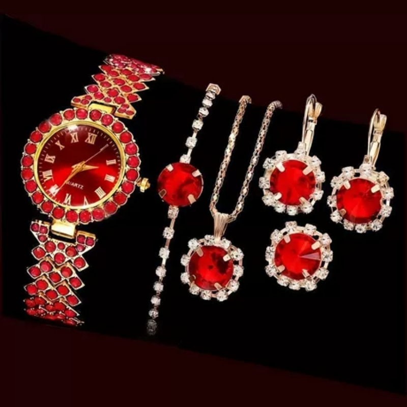 6PCS Elegant Women's Fashion J - Jewelry Watches For Ladies 评论和价格