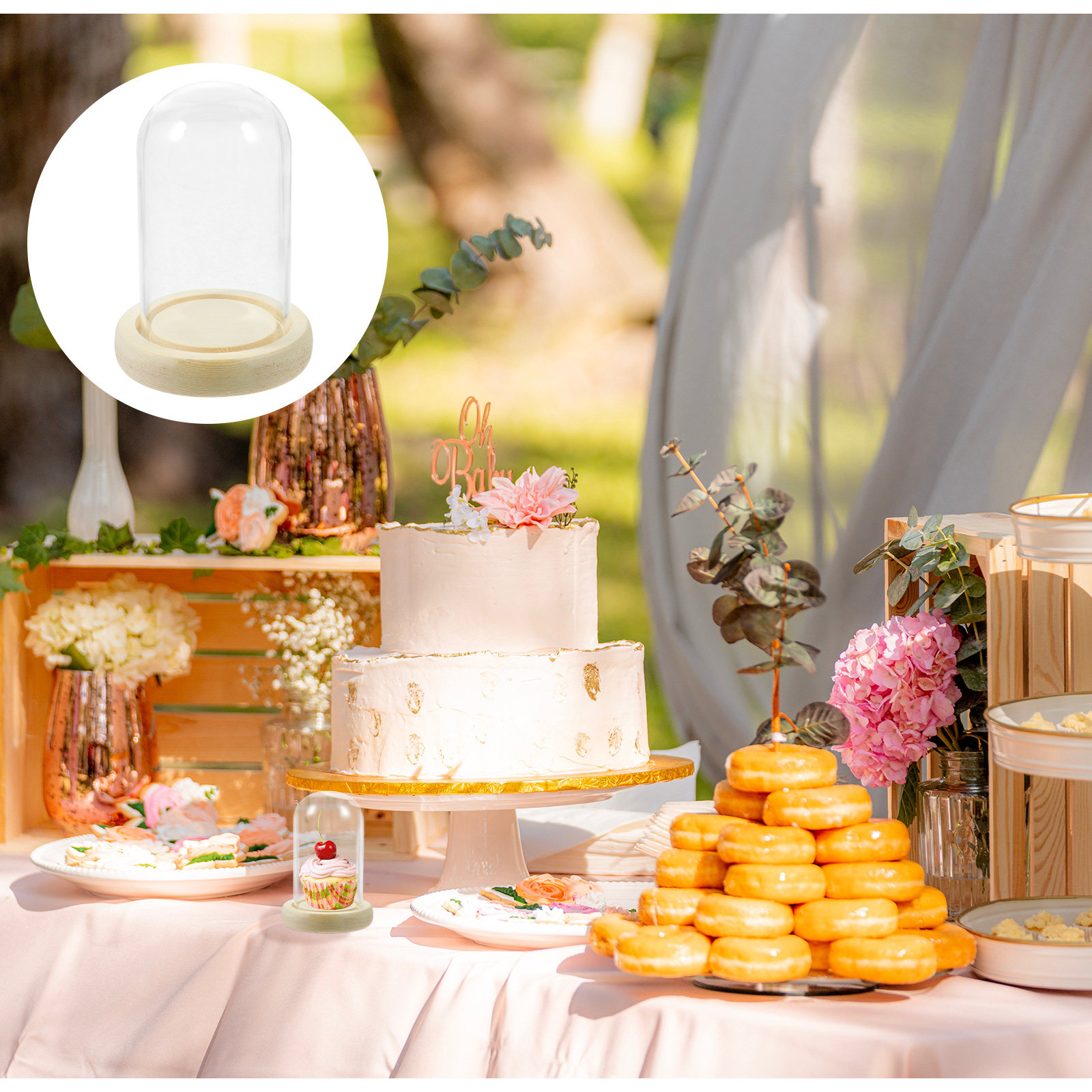 1Pcs Cake Glass Shade Dome Hig - High Jewelry Watches 评论和价格